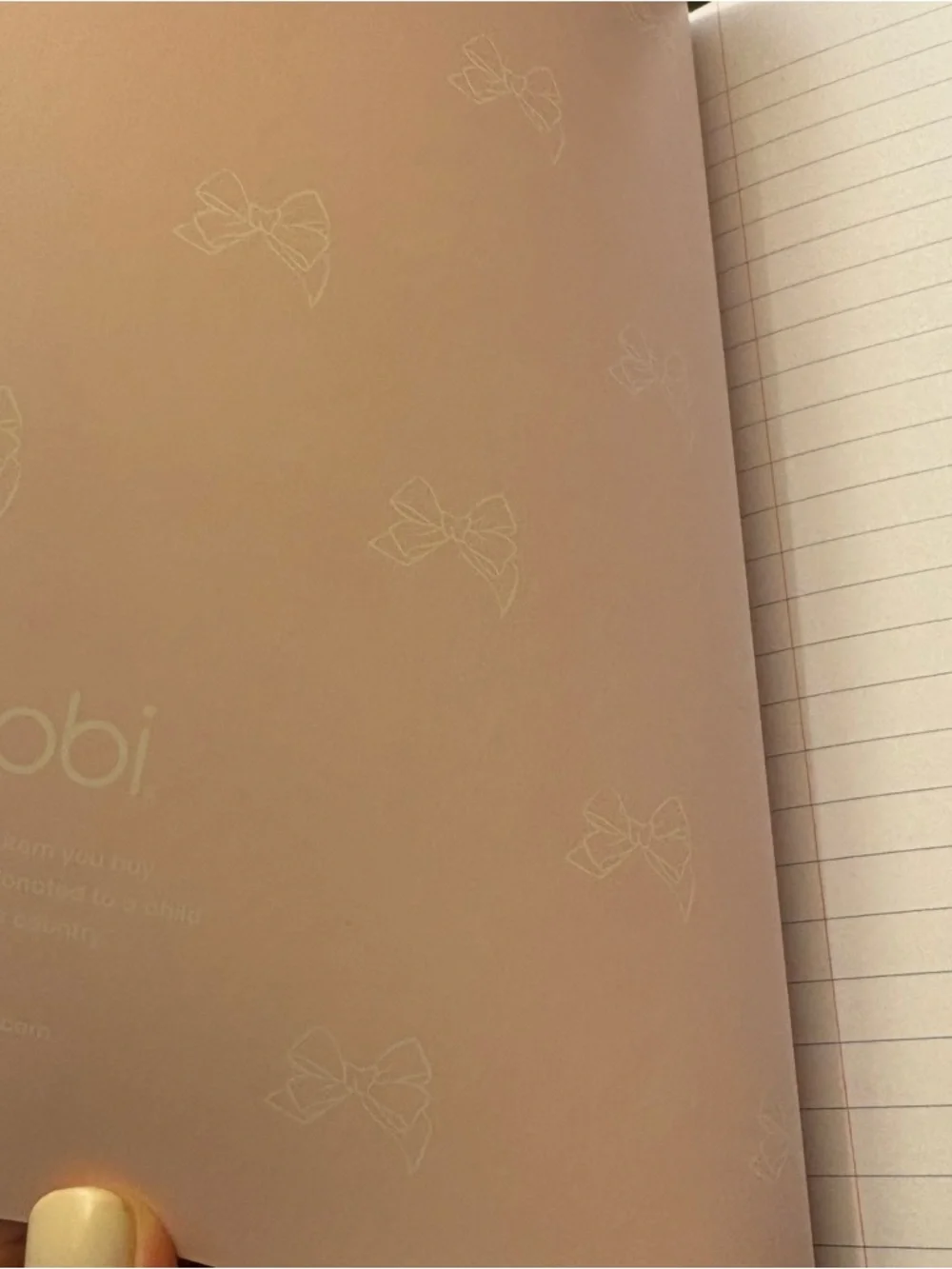 LoveShackFancy x Target Pink Floral Notebook with Bow Top Ballpoint Pen bundle